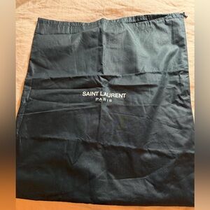 Saint Laurent Black Drawstring Pouch